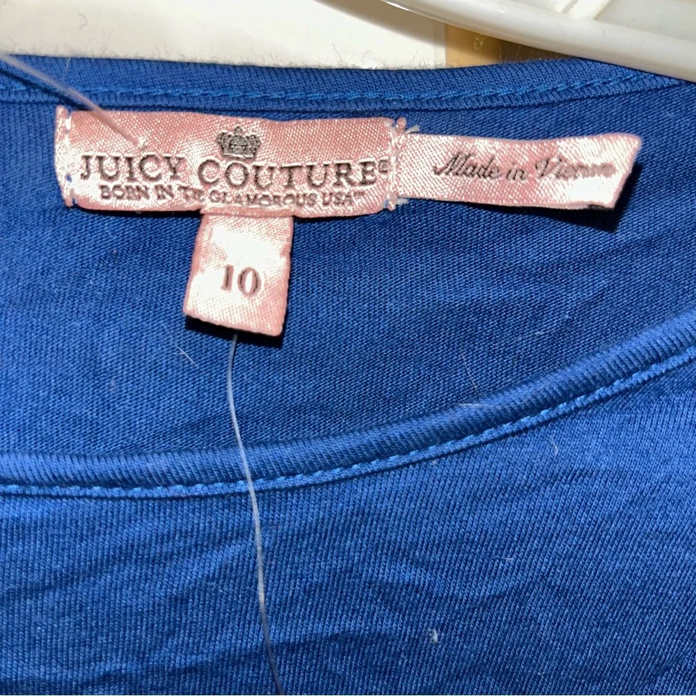 Juicy Couture NEW NWT Blue Long Sleeve Ruffle Dress